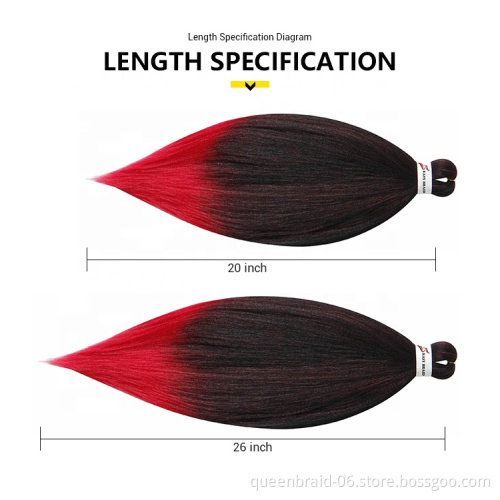 Braiding Hair Yaki Texture Synthetic Hair Women Fibre Set Braids for Black People 20 inch Braid Hair Extensions